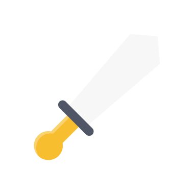 Şeffaf bir arkaplan üzerinde kılıç vektör çizimi. Konsept ve grafik tasarım için birinci sınıf kalite semboller.. 