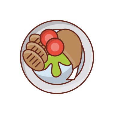 fried vector illustration on a transparent background.Premium quality symbols.vector line flat icon for concept and graphic design. 