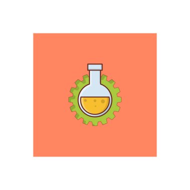 Saydam bir arkaplan üzerinde biyolojik vektör çizimi. Konsept ve grafik tasarım için vektör çizgisi düz simgesi.. 