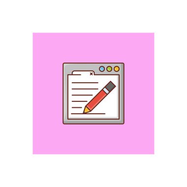 Saydam bir arkaplan üzerinde web sanat vektörü çizimi. Konsept ve grafik tasarım için vektör çizgisi düz simgesi.