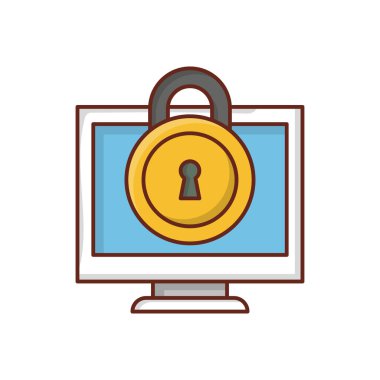 Şeffaf bir arkaplan üzerinde vektör illüstrasyonunu kilitle. Konsept ve grafik tasarım için birinci sınıf kalite semboller.. 