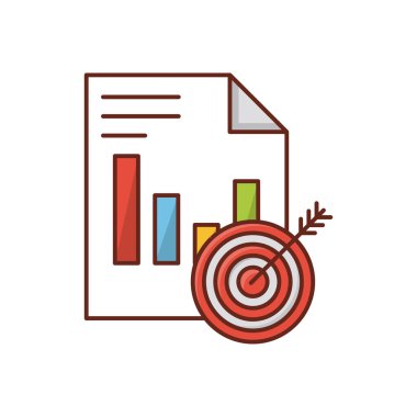 Şeffaf bir arkaplanda hedef vektör çizimi. Konsept ve grafik tasarım için birinci sınıf kalite semboller.. 