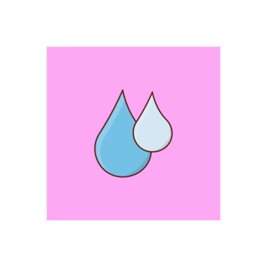 Şeffaf bir arkaplan üzerine vektör illüstrasyonunu bırakın. Konsept ve grafik tasarım için vektör çizgisi düz simgesi.