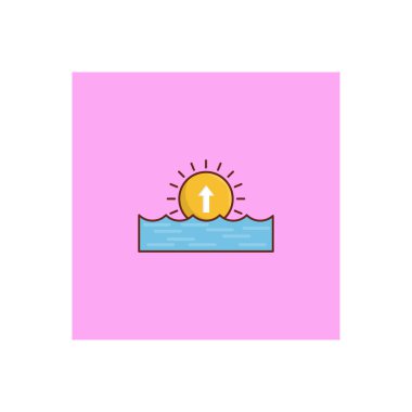 Şeffaf bir arkaplanda vektör illüstrasyonunu yükselt. Konsept ve grafik tasarım için vektör çizgisi düz simgesi.