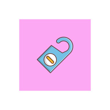 Şeffaf bir arkaplan üzerindeki vektör illüstrasyonunu rahatsız etmeyin. Konsept ve grafik tasarım için vektör çizgisi düz simgesi. 