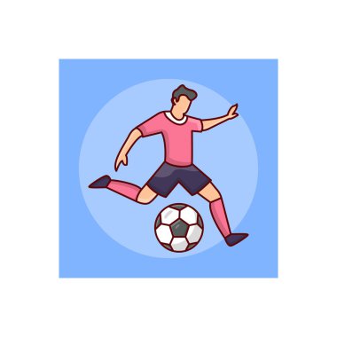 Şeffaf bir arkaplan üzerinde futbol vektör çizimi. Konsept ve grafik tasarımı için birinci sınıf kalite semboller..