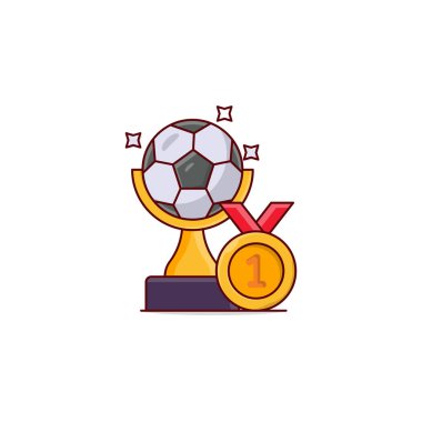 Şeffaf bir arkaplan üzerinde futbol vektör çizimi. Konsept ve grafik tasarımı için birinci sınıf kalite semboller..