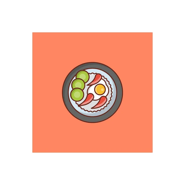 Omelet Vector Illustration Transparent Background Premium Quality Symbols Vector Line — Διανυσματικό Αρχείο