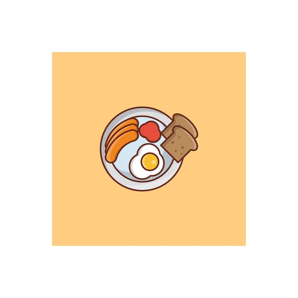 Breakfast Vector Illustration Transparent Background Premium Quality Symbols Vector Line — 스톡 벡터