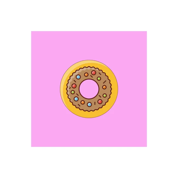 Donuts Vector Illustration Transparent Background Premium Quality Symbols Vector Line — 图库矢量图片