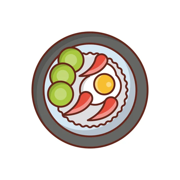 Omelett Vektor Illustration Auf Einem Transparenten Hintergrund Premium Qualität Symbols — Stockvektor
