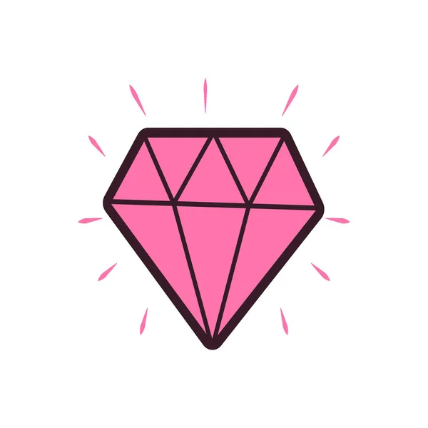 Diamond Vector Illustration Transparent Background Premium Quality Symbols Vector Line — Stock vektor