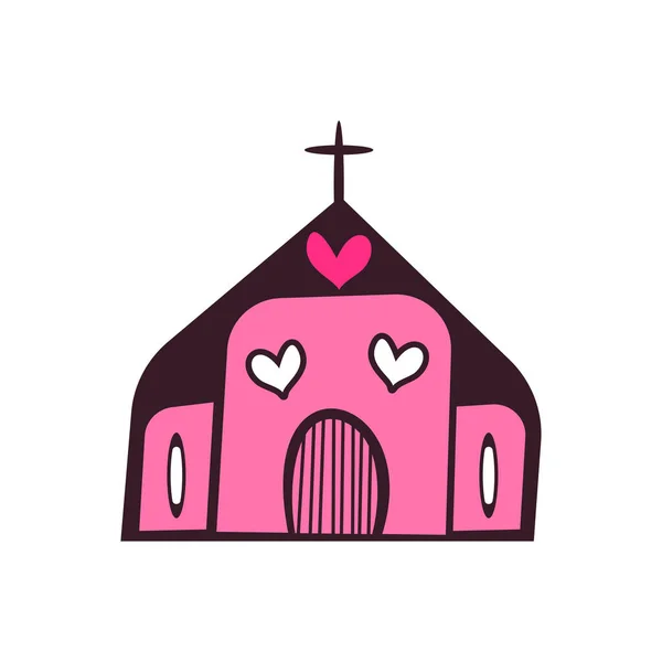 Church Vector Illustration Transparent Background Premium Quality Symbols Vector Line — 스톡 벡터