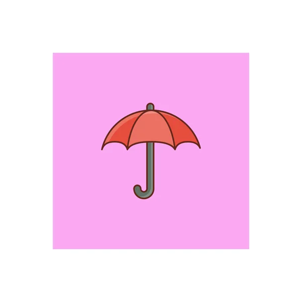 Umbrella Vector Illustration Transparent Background Premium Quality Symbols Vector Line — Stock Vector