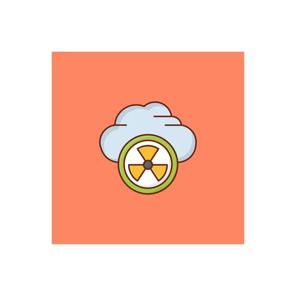 Cloud Nuclear Vector Illustration Transparent Background Premium Quality Symbols Vector — 图库矢量图片