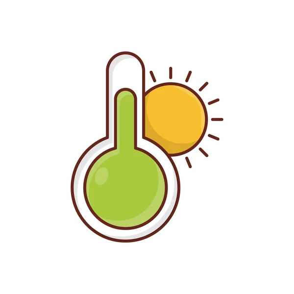 Temperature Vector Illustration Transparent Background Premium Quality Symbols Vector Line — 스톡 벡터