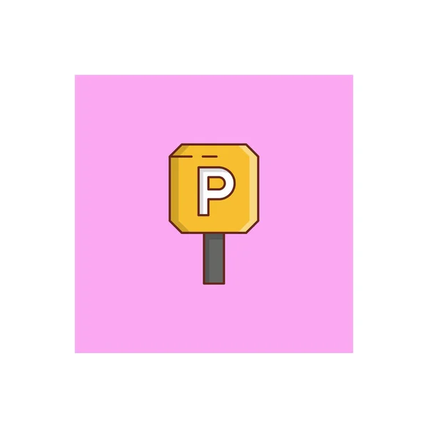 Parking Vector Illustration Transparent Background Premium Quality Symbols Vector Line — 图库矢量图片