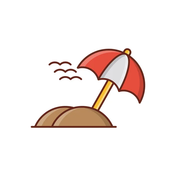 Umbrella Vector Illustration Transparent Background Premium Quality Symbols Vector Line — Image vectorielle