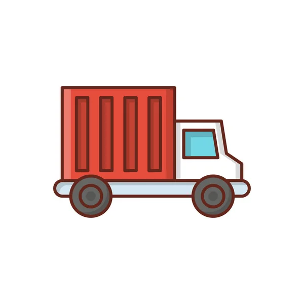 Truck Vector Illustration Transparent Background Premium Quality Symbols Vector Line — Archivo Imágenes Vectoriales