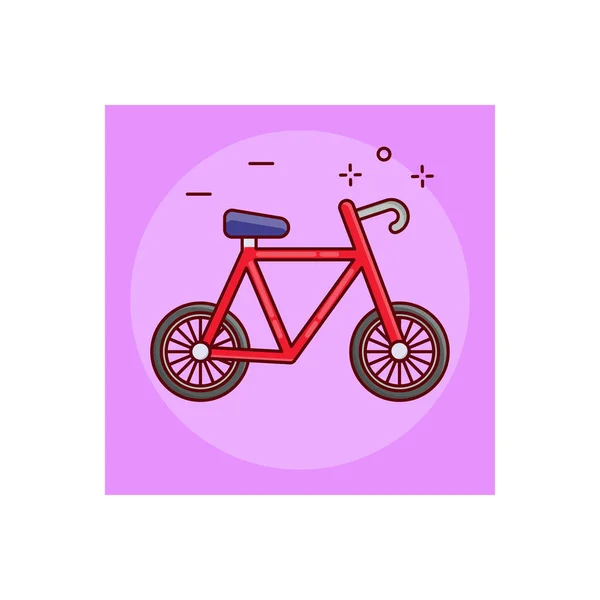 Велосипед Векторна Ілюстрація Прозорому Фоні Символи Якості Премій Векторна Плоска — стоковий вектор