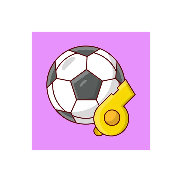 Illustration Vectorielle Football Sur Fond Transparent Symboles Qualité Supérieure Icône — Image vectorielle