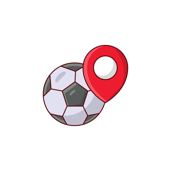 Soccer Location Vector Illustration Transparent Background Premium Quality Symbols Vector — Stock Vector