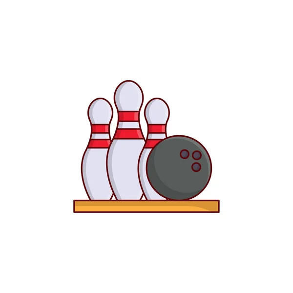 Bowling Vektor Illustration Auf Einem Transparenten Hintergrund Premium Qualität Symbols — Stockvektor