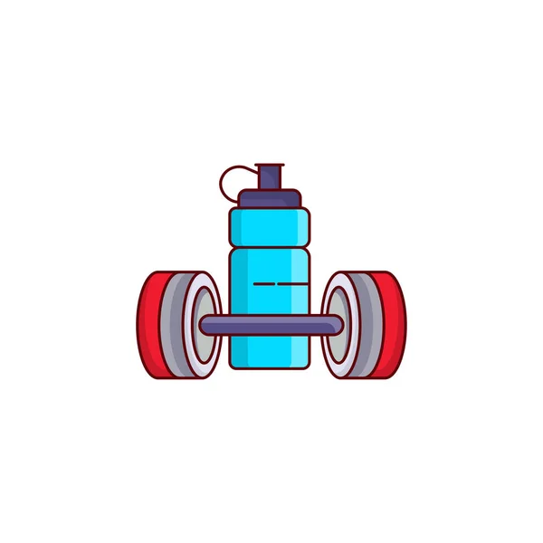 Dumbbells Vector Illustration Transparent Background Premium Quality Symbols Vector Line — Archivo Imágenes Vectoriales