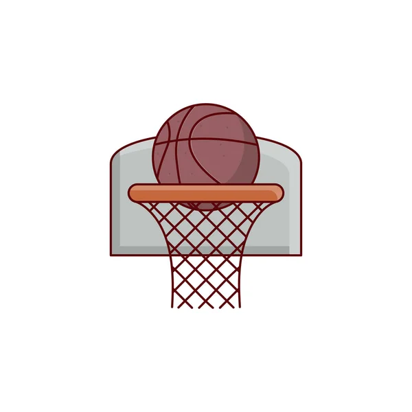 Basketball Vector Illustration Transparent Background Premium Quality Symbols Vector Line — 图库矢量图片