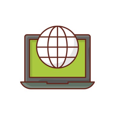 Şeffaf bir arkaplan üzerinde küresel vektör çizimi. Konsept ve grafik tasarımı için birinci sınıf kalite semboller..