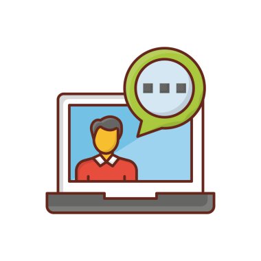 Şeffaf bir arkaplan üzerinde ileti vektör çizimi. Konsept ve grafik tasarım için birinci sınıf kalite semboller.. 