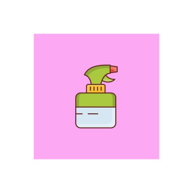 Şeffaf bir arkaplan üzerinde sprey vektör çizimi. Konsept ve grafik tasarım için birinci sınıf kalite semboller..