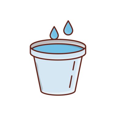 Şeffaf bir arkaplan üzerinde su vektörü çizimi. Konsept ve grafik tasarımı için birinci sınıf kalite semboller..