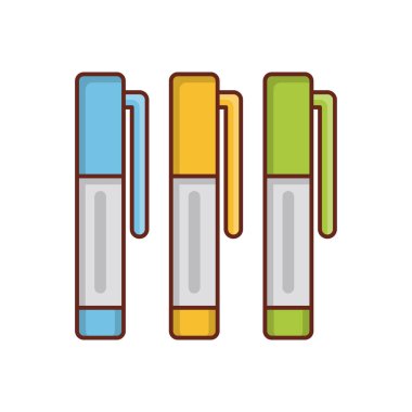 Şeffaf bir arkaplan üzerinde işaretleyici vektör çizimi. Konsept ve grafik tasarım için mükemmel kalite semboller.. 