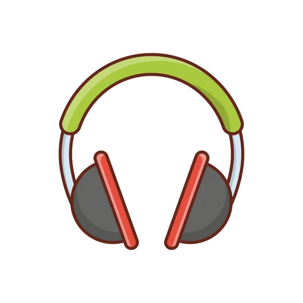 Headphone Vector Illustration Transparent Background Premium Quality Symbols Vector Line — Stockvektor