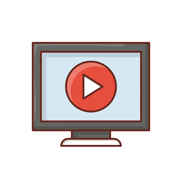 Video Vektor Illustration Auf Transparentem Hintergrund Premium Qualität Symbols Vector — Stockvektor