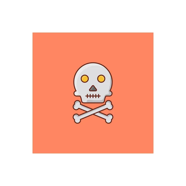 Skull Vector Illustration Transparent Background Premium Quality Symbols Vector Line — Stockvektor