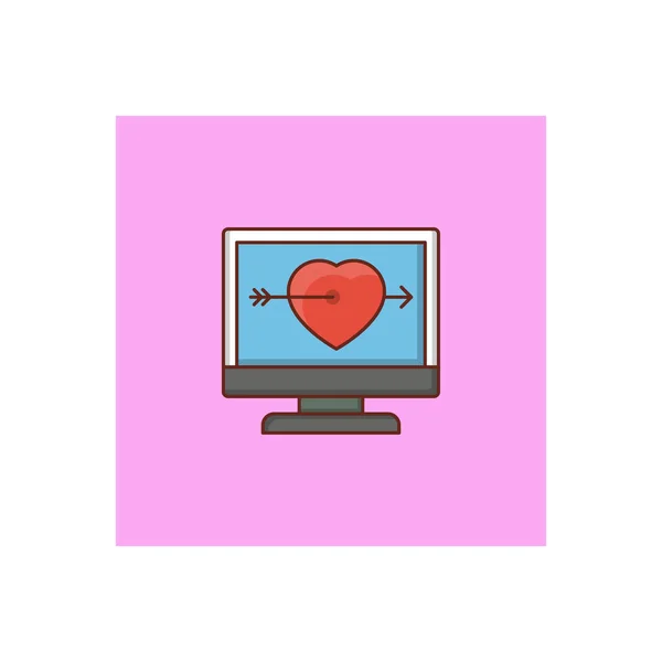 Heart Vector Illustration Transparent Background Premium Quality Symbols Vector Line — 스톡 벡터