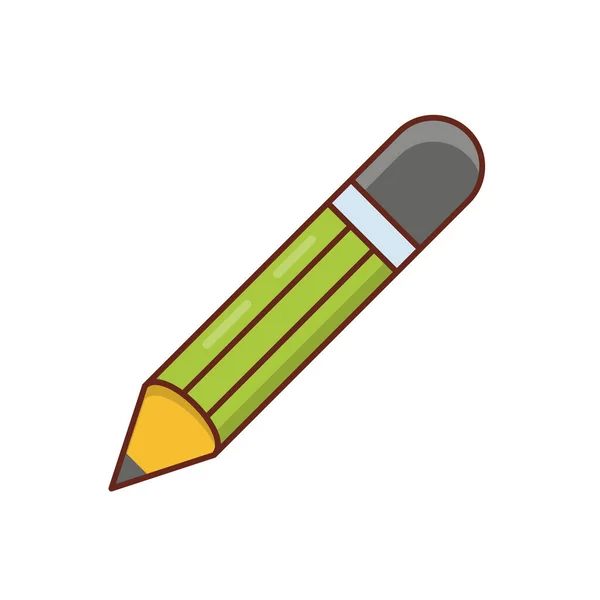Illustration Vectorielle Crayon Sur Fond Transparent Symboles Qualité Supérieure Icône — Image vectorielle
