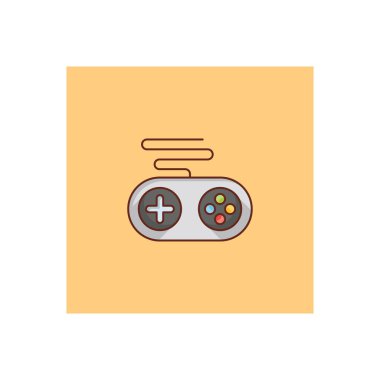 Saydam bir arkaplan üzerinde oyun denetleyici vektör çizimi. Konsept ve grafik tasarım için vektör çizgisi düz simgesi. 