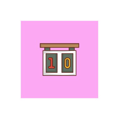 Şeffaf bir arkaplanda sayı vektörü çizimi. Konsept ve grafik tasarım için mükemmel kalite semboller.. 