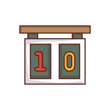 Şeffaf bir arkaplanda sayı vektörü çizimi. Konsept ve grafik tasarım için mükemmel kalite semboller.. 