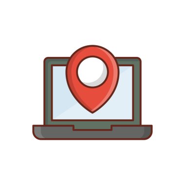 Şeffaf bir arkaplan üzerinde konum vektör çizimi. Konsept ve grafik tasarım için birinci sınıf kalite semboller.. 