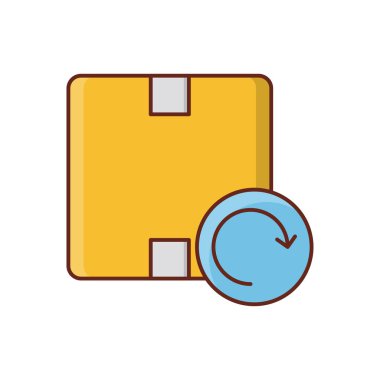 Şeffaf bir arkaplan üzerinde vektör illüstrasyonunu yeniden deneyin. Konsept ve grafik tasarım için vektör çizgisi düz simgesi. 