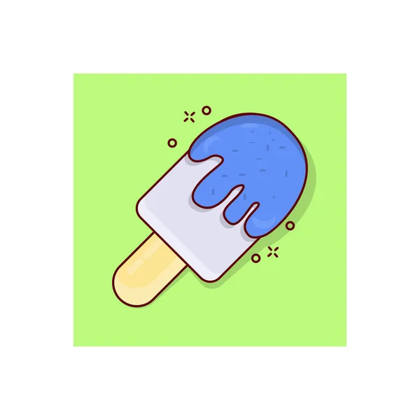 Popsicle Vector Illustration Transparent Background Premium Quality Symbols Vector Line — Stock Vector