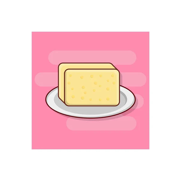 Butter Vector Illustration Transparent Background Premium Quality Symbols Vector Line — Vetor de Stock