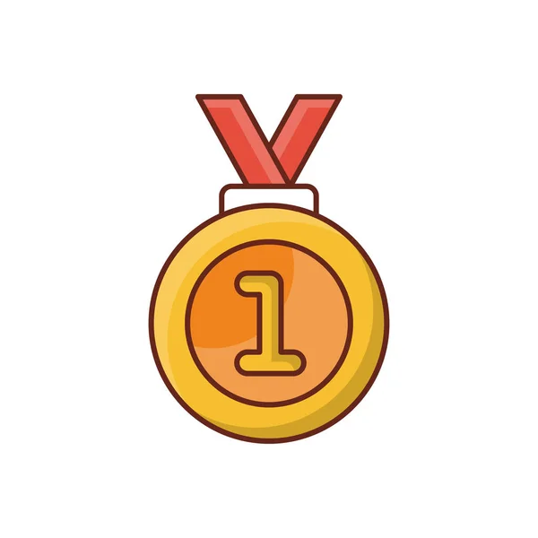 Medal Vector Illustration Transparent Background Premium Quality Symbols Vector Line — Stock vektor