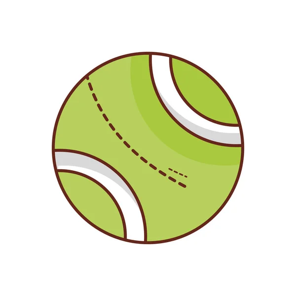 Illustration Vectorielle Tennis Sur Fond Transparent Icône Plate Ligne Symbos — Image vectorielle