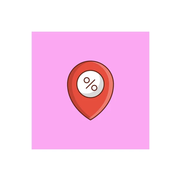 Location Vector Illustration Transparent Background Premium Quality Symbols Vector Line — Stockový vektor