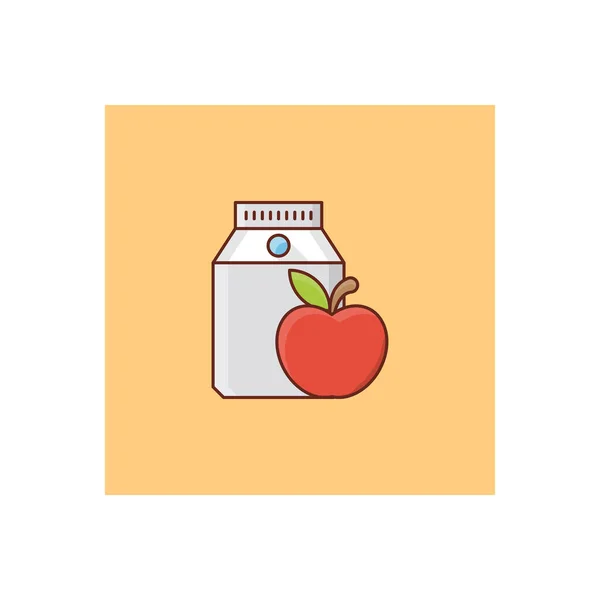 Apple Vector Illustration Transparent Background Premium Quality Symbols Vector Line — Wektor stockowy